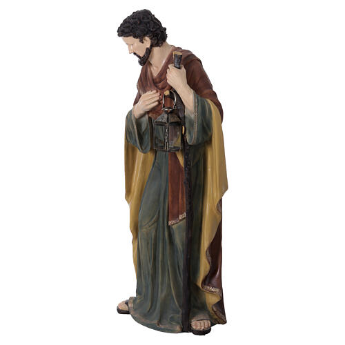 San Giuseppe resina per esterno presepe 180 cm 3