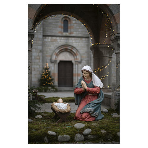 María arrodillada resina colorida belén 180 cm int ext 5