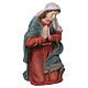 Maria inginocchiata resina colorata Presepe 180 cm int est s3