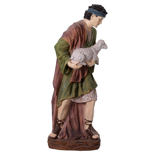 Pasterz z owcą – figura do szopki bożonarodzeniowej z żywicy, 180 cm 3
