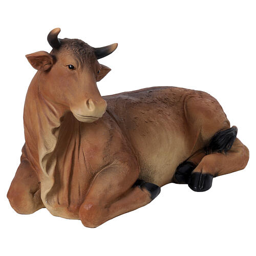 Ochse liegend – für 180 cm Krippe, aus Resin, für Außen- und Innenbereich 6
