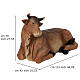 Ox in coloured resin for 180 cm Nativity Scene, indoor/outdoor s3