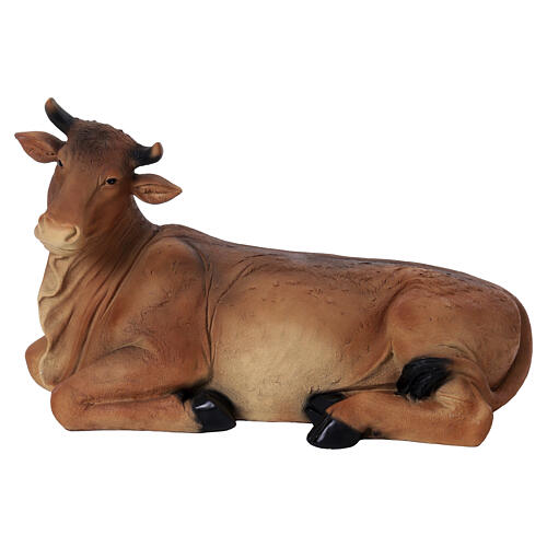 Colored resin ox figurine for 180 cm nativity scene 1