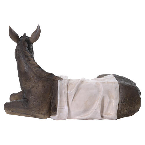 Burro de resina colorida ext int pesebre 180 cm 4