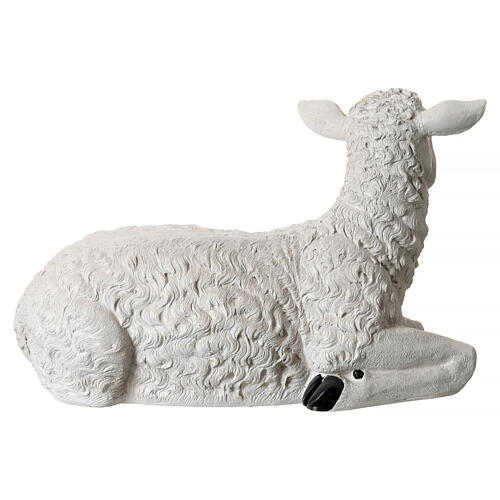 Schaf – für 180 cm Krippe, aus Resin, für Außen- und Innenbereich 11