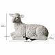 Schaf – für 180 cm Krippe, aus Resin, für Außen- und Innenbereich s3