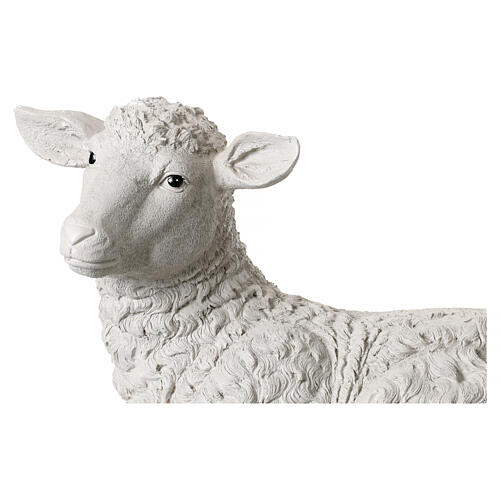 Mouton pour crèche 180 cm résine colorée 5