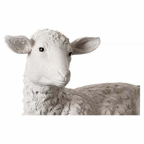 Mouton pour crèche 180 cm résine colorée 7
