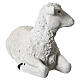 Mouton pour crèche 180 cm résine colorée s6
