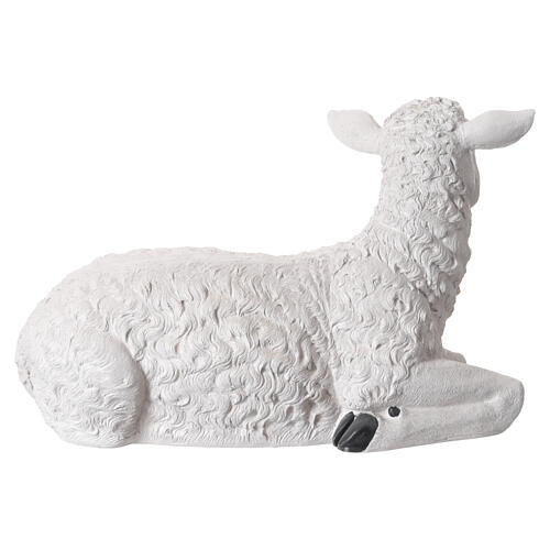 Pecorella per presepe 180 cm resina colorata esterno interno 11