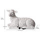 Pecorella per presepe 180 cm resina colorata esterno interno s3