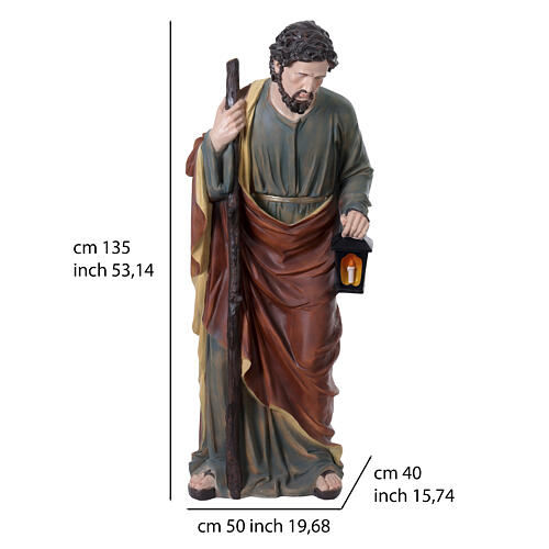 Belén 150 cm completo 11 figuras resina colorida int ext 3