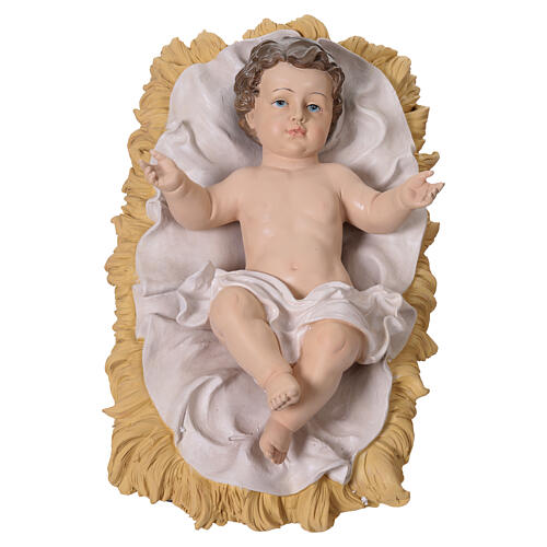 Presepe 150 cm completo 11pz resina colorata int est 3