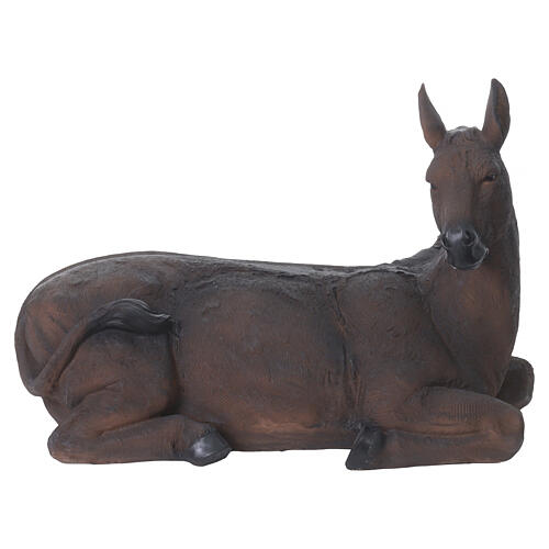 Presepe 150 cm completo 11pz resina colorata int est 20