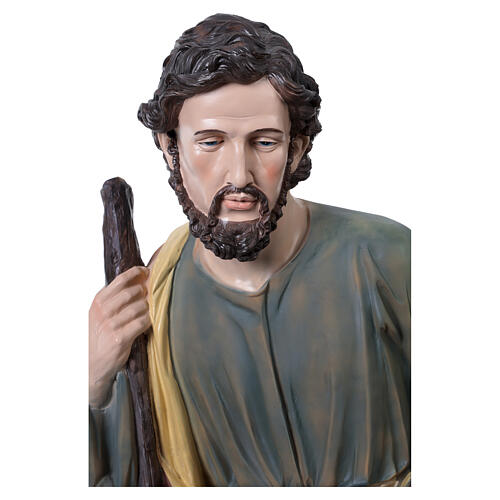 Presepe 150 cm completo 11pz resina colorata int est 10