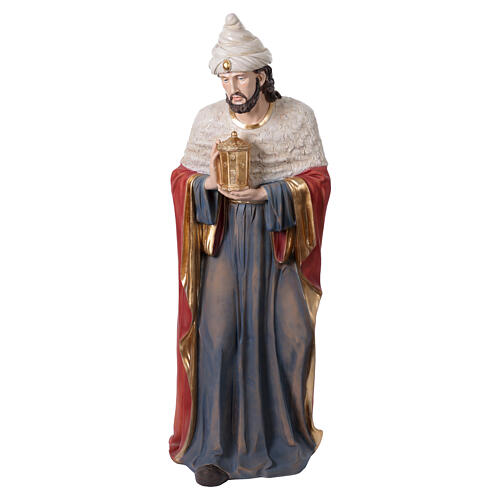 Presepe 150 cm completo 11pz resina colorata int est 16