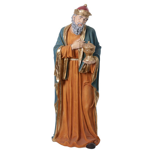 Szopka bożonarodzeniowa – komplet 11 figur 150 cm, żywica kolorowana, duże rozmiary do wnętrz i na zewnątrz 11