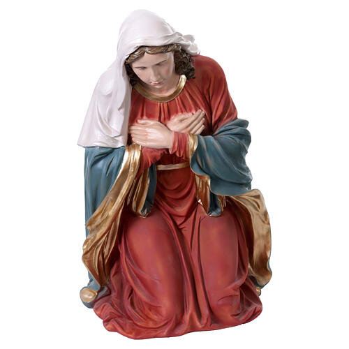 Complete Nativity scene set 150 cm 11-piece colored resin indoor/outdoor 7