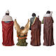 Complete Nativity scene set 150 cm 11-piece colored resin indoor/outdoor s23