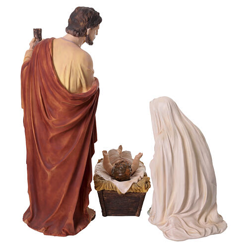 Natividad 3 piezas resina colorida belén 100 cm 10