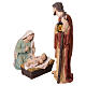Natividad 3 piezas resina colorida belén 100 cm s5