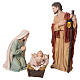 Natività 3 pz resina colorata presepe 100 cm s1