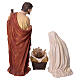 Natività 3 pz resina colorata presepe 100 cm s10