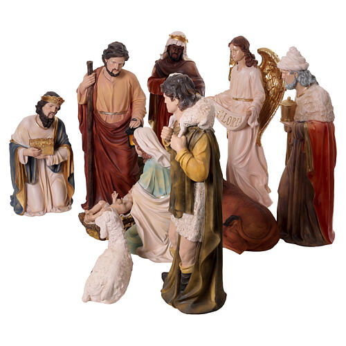 Krippenfiguren-Set, 11-teilig, für 80 cm Krippe, aus Resin, für Innenbereich 8