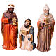 Presepe completo 80 cm 11pz resina colorata int s9