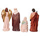 Presepe completo 80 cm 11pz resina colorata int s12
