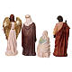Presepe completo 80 cm 11pz resina colorata int s12