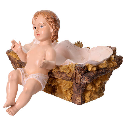 Kompletny zestaw szopki bożonarodzeniowej 80 cm – 11 figur z żywicy kolorowej, do wnętrz 7
