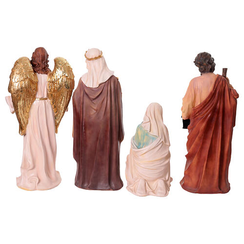 Kompletny zestaw szopki bożonarodzeniowej 80 cm – 11 figur z żywicy kolorowej, do wnętrz 12