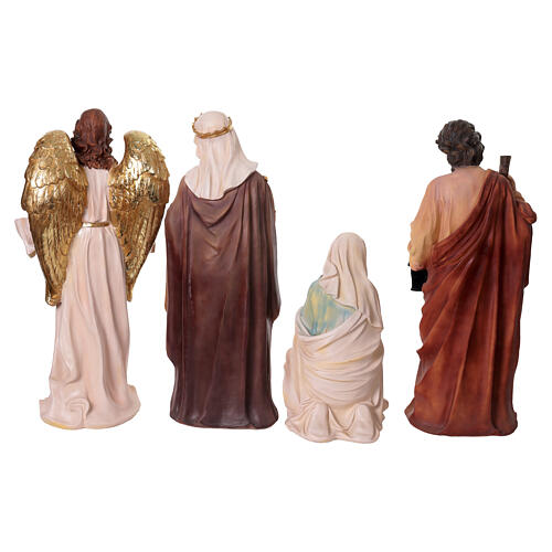 Kompletny zestaw szopki bożonarodzeniowej 80 cm – 11 figur z żywicy kolorowej, do wnętrz 13