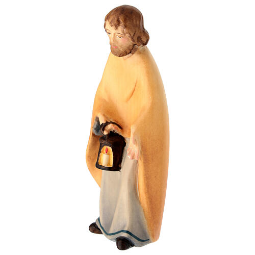 Statue Saint Joseph crèche Leonardo Val Gardena colorée 3