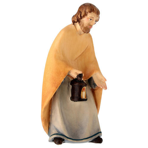 Estátua de São José para presépio linha Leonardo Val Gardena colorida 2