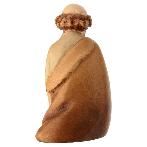 Kneeling Shepherd with Sheep Figurine, Leonardo Val Gardena Nativity 4