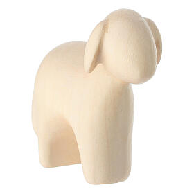 Modern Colored Wood Sheep for Val Gardena Nativity Scene
