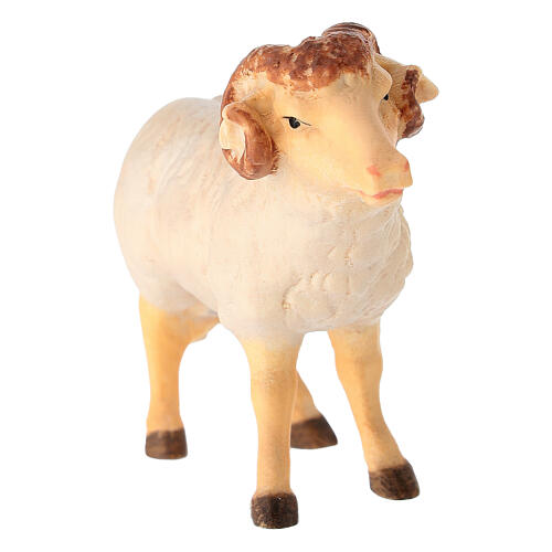 12 cm coloured lamb statue for Leonardo Nativity Scene of Val Gardena 2