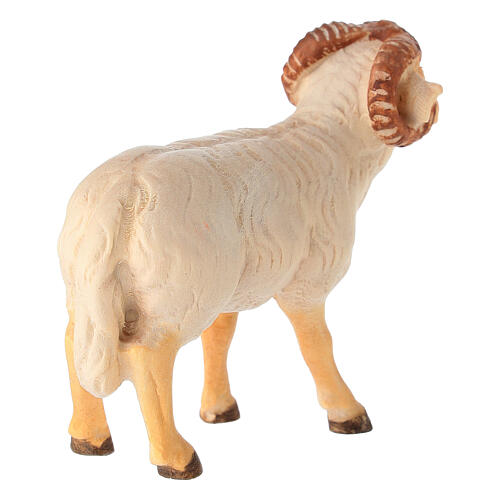 12 cm coloured lamb statue for Leonardo Nativity Scene of Val Gardena 4