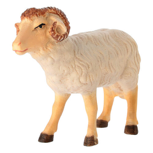 Statue mouton coloré crèche Leonardo 12 cm Val Gardena 3