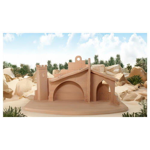 Krippenstall Leonardo – naturbelassenes Lindenholz, Val Gardena 2