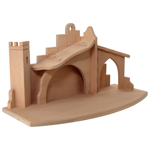 Krippenstall Leonardo – naturbelassenes Lindenholz, Val Gardena 4