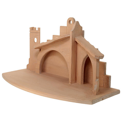 Leonardo Nativity stable in natural wood from Val Gardena 3