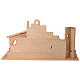 Capanna vuota presepe Leonardo legno naturale Val Gardena s7