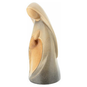 Colourful wooden figurine of Maria praying, Stella collection of Val Gardena 12 cm Nativity Scene