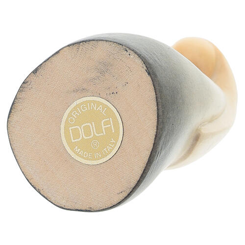 Estátua colorida em madeira da coleção Stella Maria em oração para presépio 12 cm Val Gardena 5