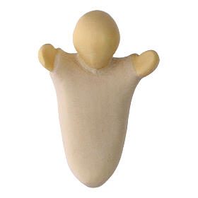 Enfant Jésus avec berceau 12 cm bois coloré Val Gardena
