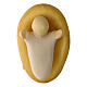Baby Jesus with manger, nativity scene 12 cm colored Val Gardena wood s4