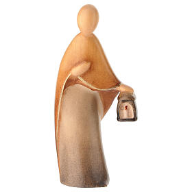 Saint Joseph crèche 12 cm bois coloré Val Gardena